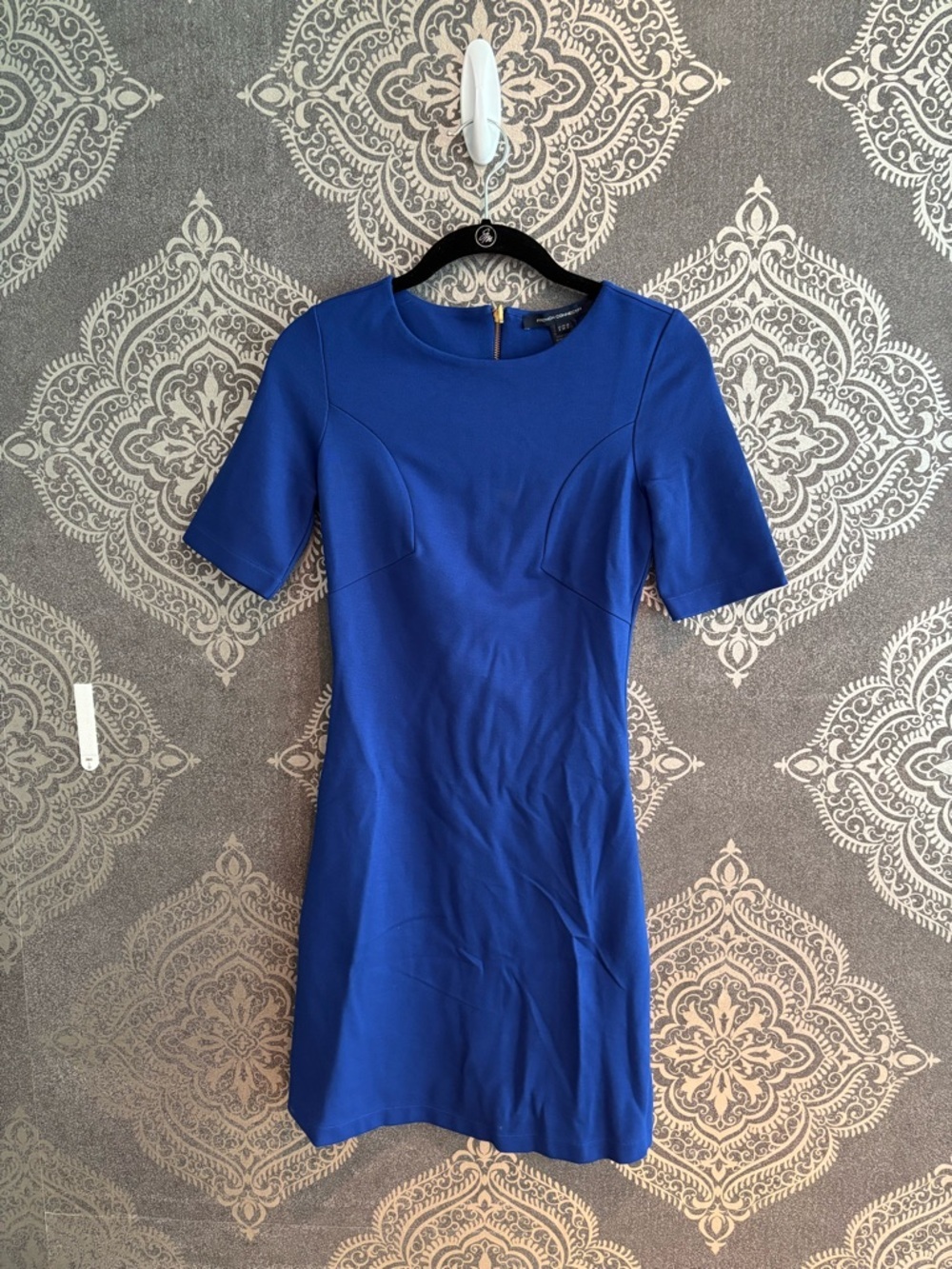 French Connection Royal Blue Short Sleeve Mini Dress